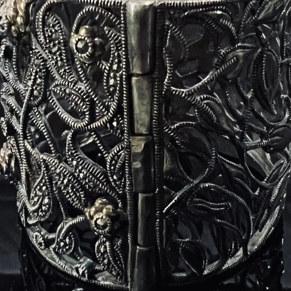 Judith Jack 90g Museum Piece- Sterling and 14kg Rose Cuff- one of a kind Elite